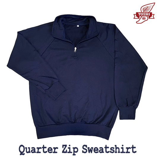 QUARTER SWETSHIRT BLUE