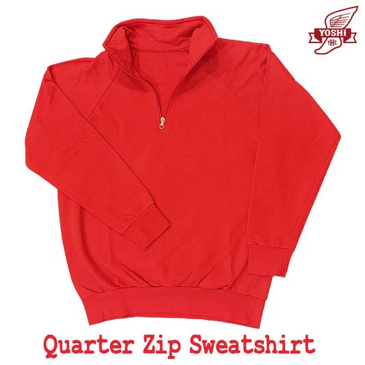 QUARTER  SWETSHIRT RED